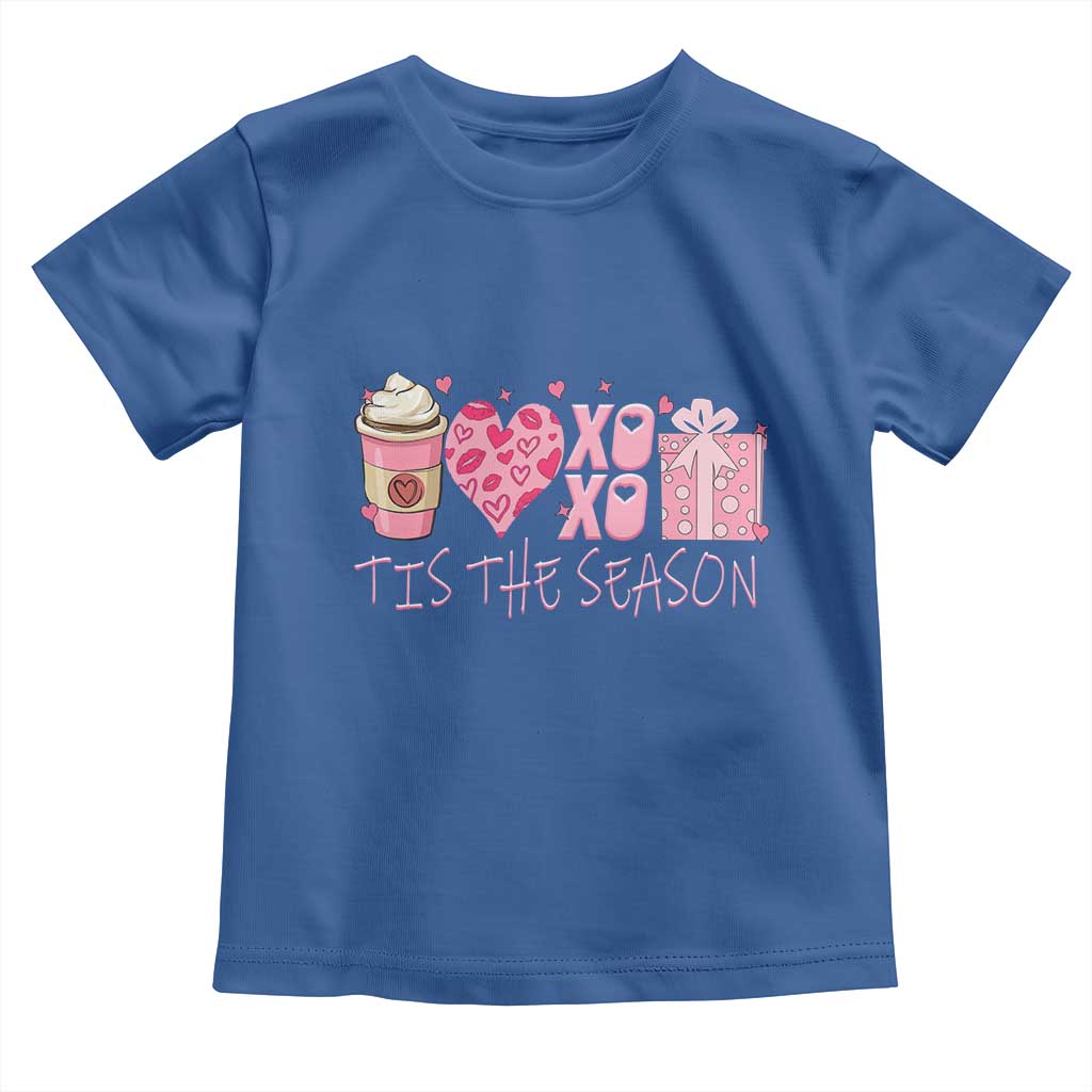 Valentine Coffee Toddler T Shirt Love Heart XOXO Cute Graphic Valentines Day