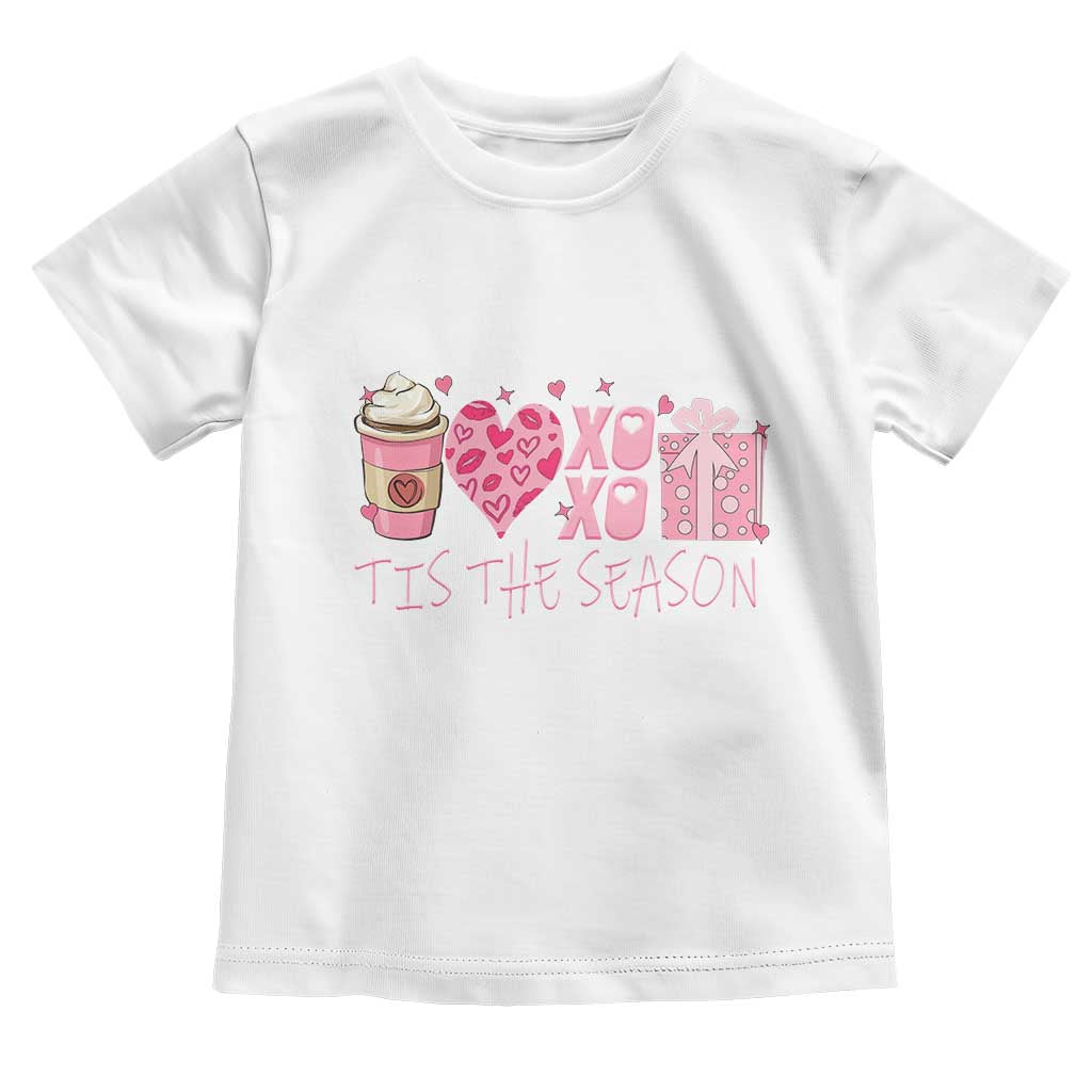 Valentine Coffee Toddler T Shirt Love Heart XOXO Cute Graphic Valentines Day