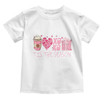 Valentine Coffee Toddler T Shirt Love Heart XOXO Cute Graphic Valentines Day