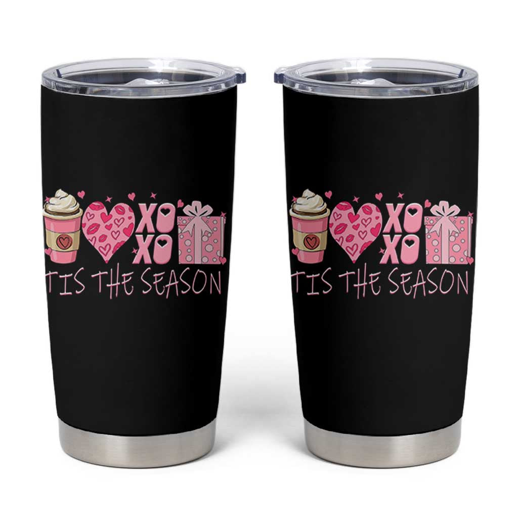 Valentine Coffee Tumbler Cup Love Heart XOXO Cute Graphic Valentines Day