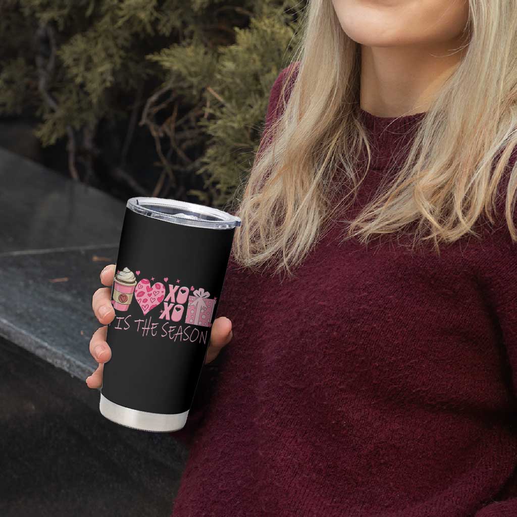 Valentine Coffee Tumbler Cup Love Heart XOXO Cute Graphic Valentines Day