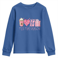 Valentine Coffee Youth Sweatshirt Love Heart XOXO Cute Graphic Valentines Day