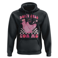 Funny Nurse Valentine Gift Hoodie Don't Fall For Me ER RN