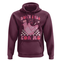 Funny Nurse Valentine Gift Hoodie Don't Fall For Me ER RN