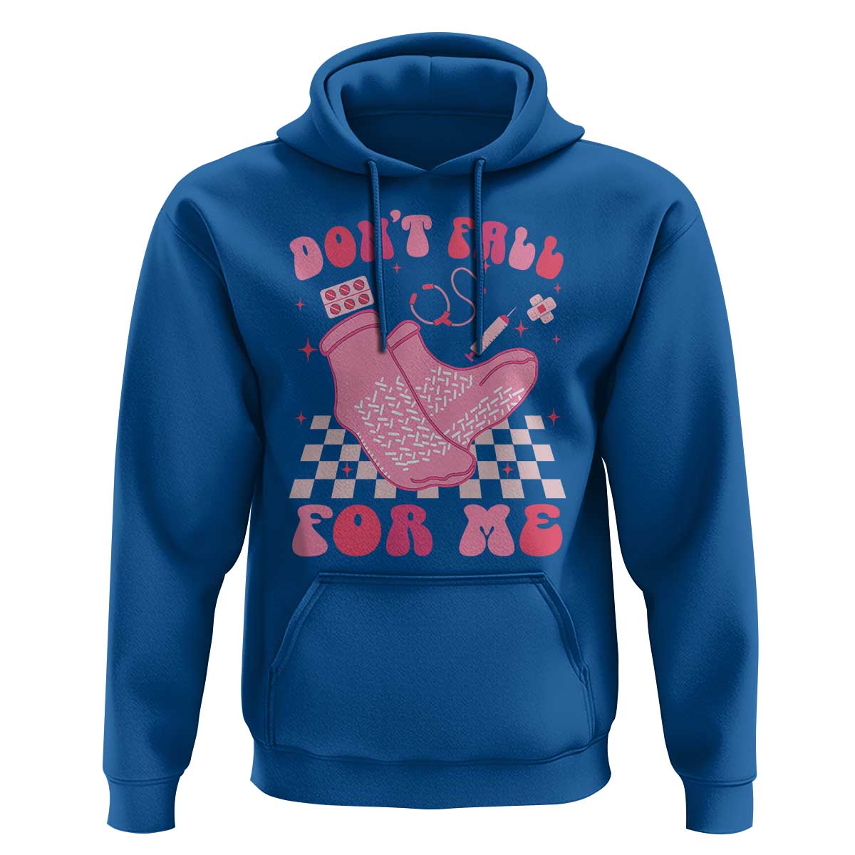 Funny Nurse Valentine Gift Hoodie Don't Fall For Me ER RN