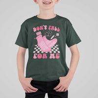 Funny Nurse Valentine Gift T Shirt For Kid Don't Fall For Me ER RN