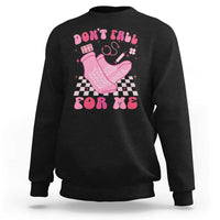 Funny Nurse Valentine Gift Sweatshirt Don't Fall For Me ER RN