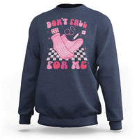 Funny Nurse Valentine Gift Sweatshirt Don't Fall For Me ER RN