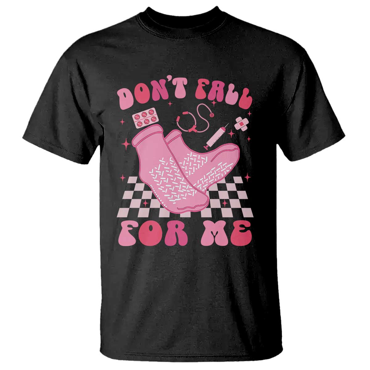 Funny Nurse Valentine Gift T Shirt Don't Fall For Me ER RN