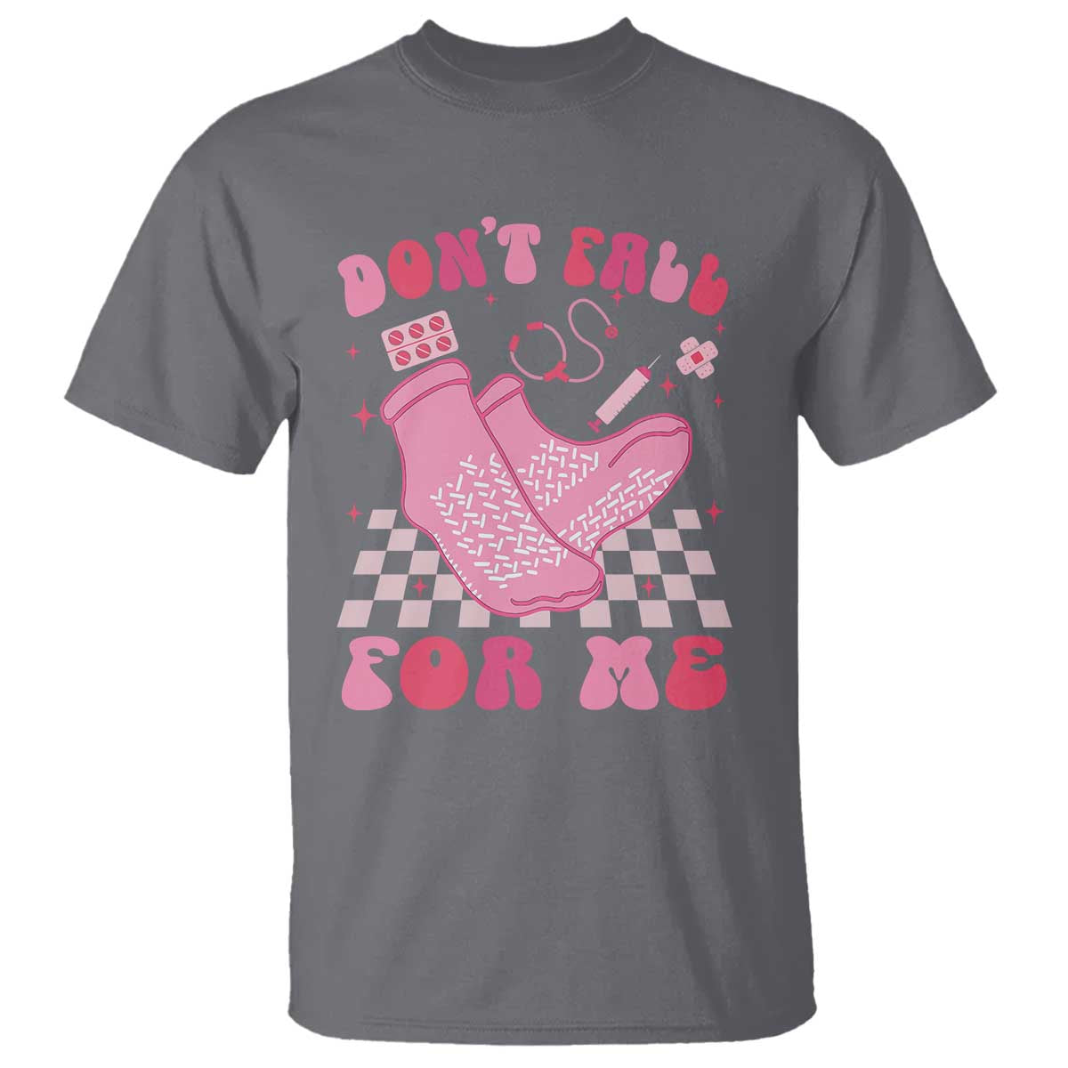 Funny Nurse Valentine Gift T Shirt Don't Fall For Me ER RN