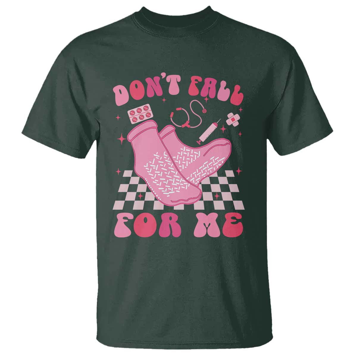 Funny Nurse Valentine Gift T Shirt Don't Fall For Me ER RN