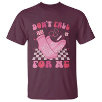 Funny Nurse Valentine Gift T Shirt Don't Fall For Me ER RN