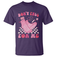 Funny Nurse Valentine Gift T Shirt Don't Fall For Me ER RN