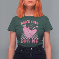 Funny Nurse Valentine Gift T Shirt For Women Don't Fall For Me ER RN