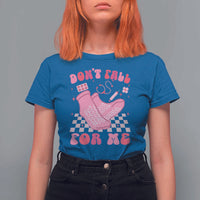 Funny Nurse Valentine Gift T Shirt For Women Don't Fall For Me ER RN