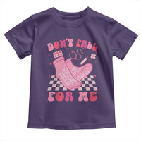 Funny Nurse Valentine Gift Toddler T Shirt Don't Fall For Me ER RN