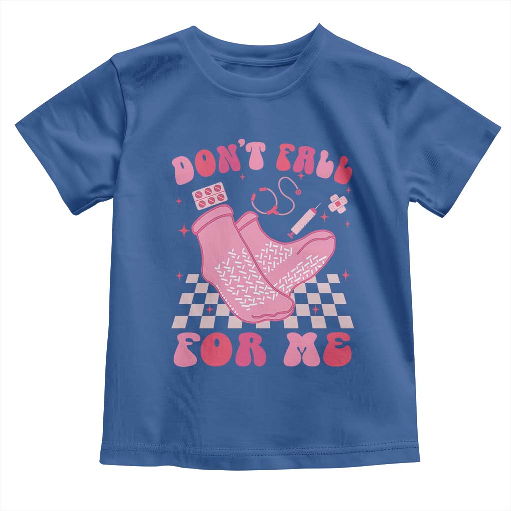Funny Nurse Valentine Gift Toddler T Shirt Don't Fall For Me ER RN