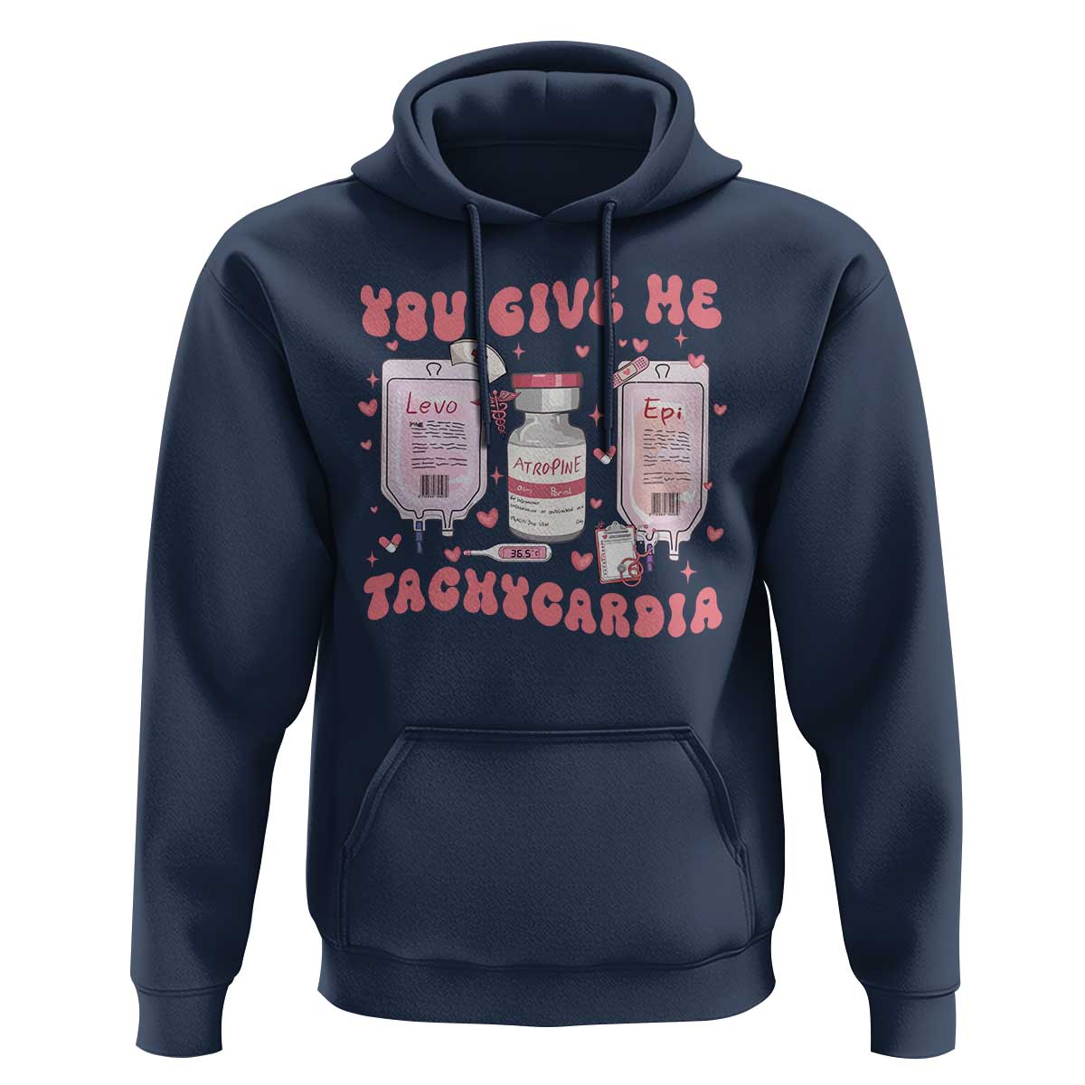 Nurse Valentine's Day Hoodie Pharmacist Critical Care ICU PICU Rn Pharmacy Tech Vday Gift