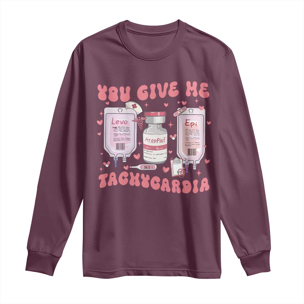 Nurse Valentine's Day Long Sleeve Shirt Pharmacist Critical Care ICU PICU Rn Pharmacy Tech Vday Gift