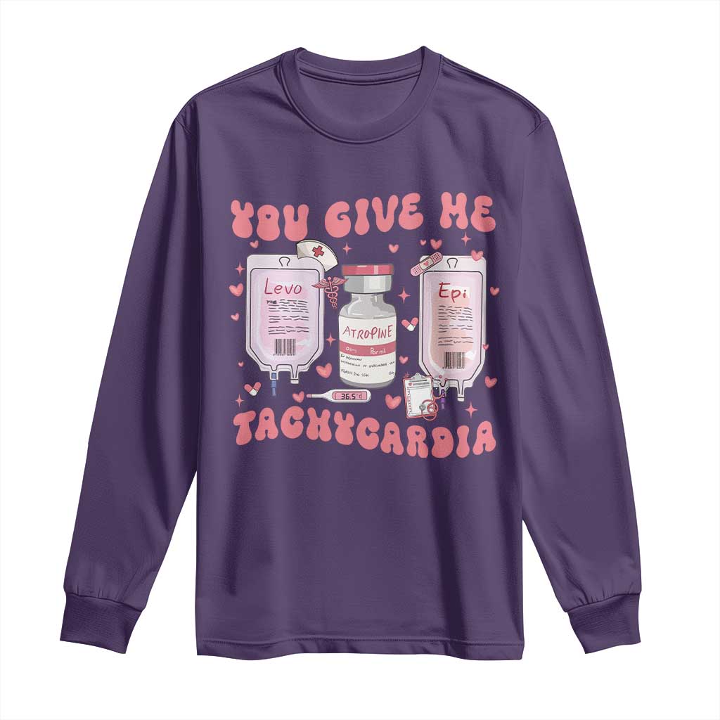 Nurse Valentine's Day Long Sleeve Shirt Pharmacist Critical Care ICU PICU Rn Pharmacy Tech Vday Gift