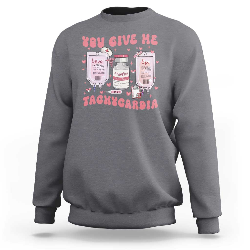 Nurse Valentine's Day Sweatshirt Pharmacist Critical Care ICU PICU Rn Pharmacy Tech Vday Gift