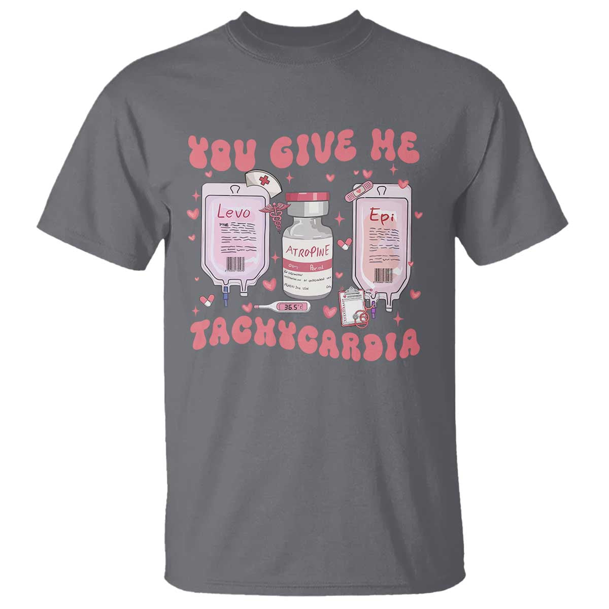 Nurse Valentine's Day T Shirt Pharmacist Critical Care ICU PICU Rn Pharmacy Tech Vday Gift