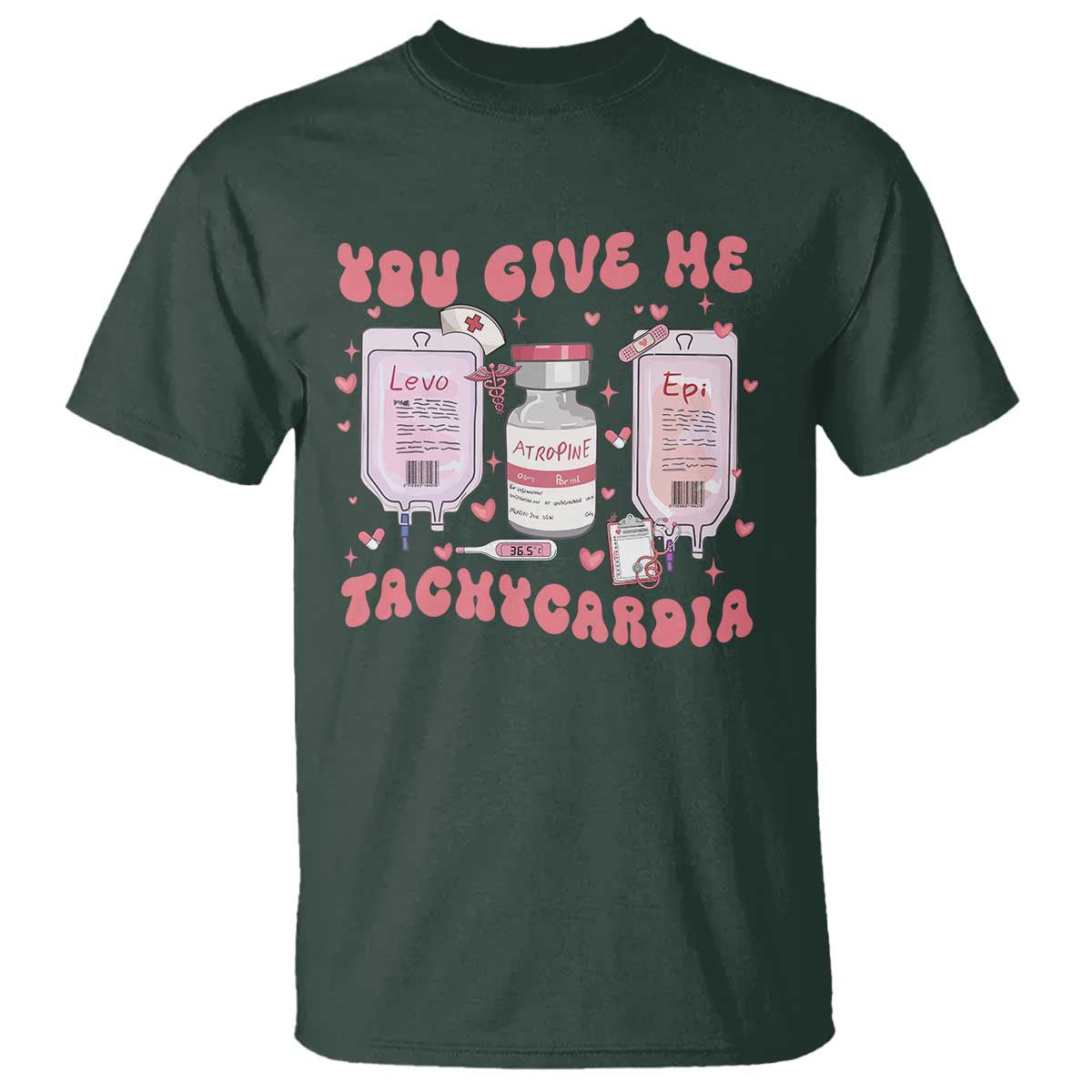 Nurse Valentine's Day T Shirt Pharmacist Critical Care ICU PICU Rn Pharmacy Tech Vday Gift