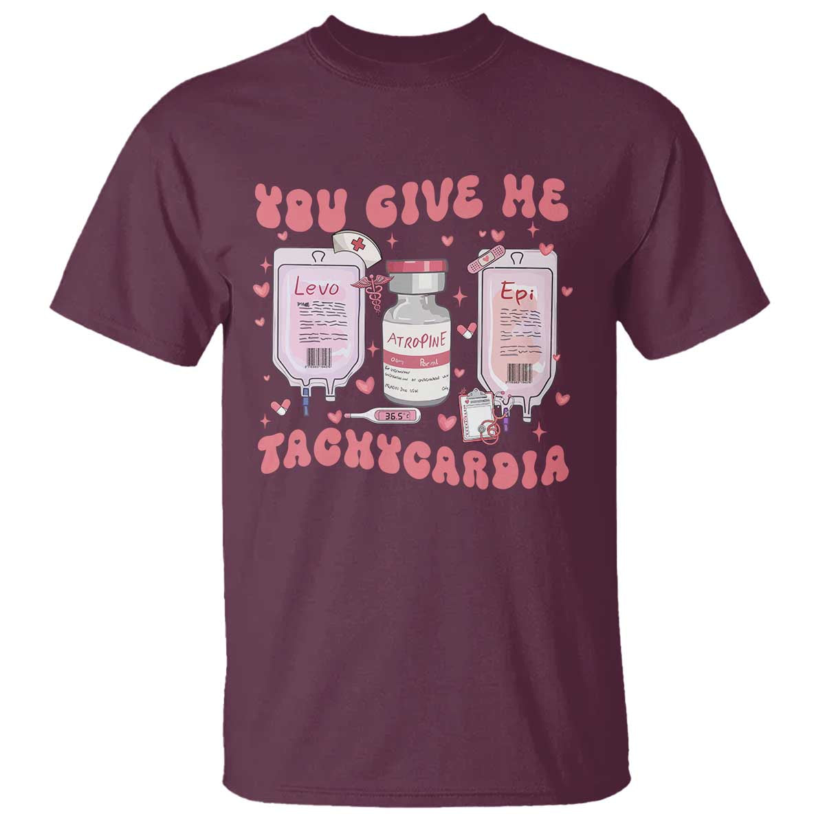 Nurse Valentine's Day T Shirt Pharmacist Critical Care ICU PICU Rn Pharmacy Tech Vday Gift