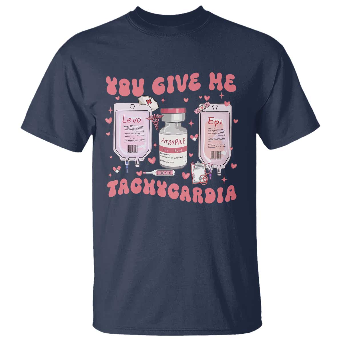 Nurse Valentine's Day T Shirt Pharmacist Critical Care ICU PICU Rn Pharmacy Tech Vday Gift
