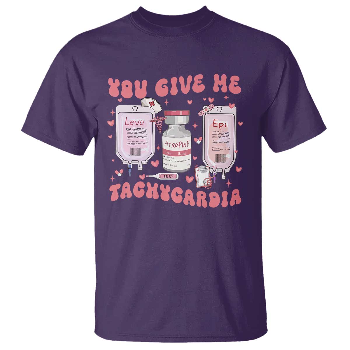 Nurse Valentine's Day T Shirt Pharmacist Critical Care ICU PICU Rn Pharmacy Tech Vday Gift
