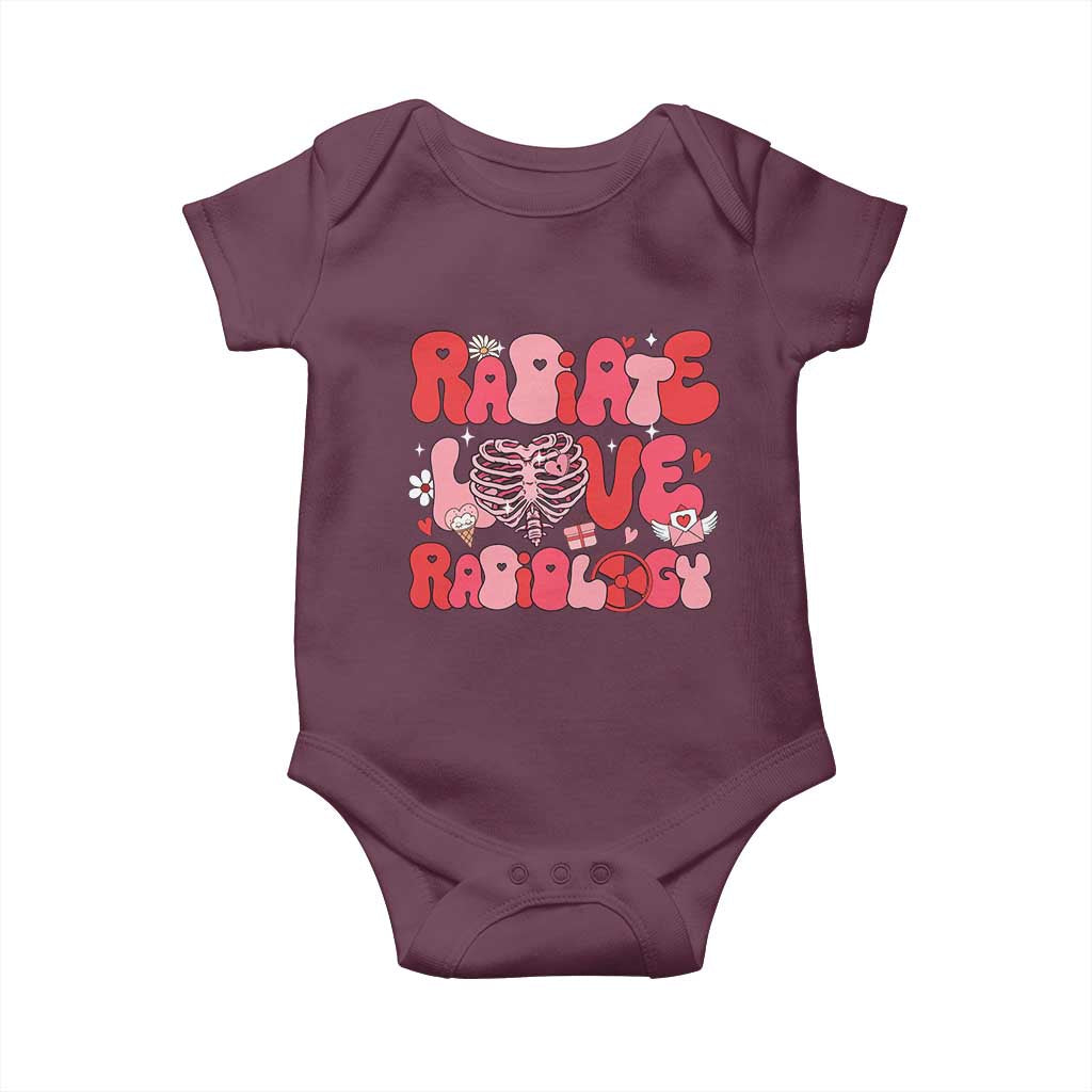 Rad Tech Nurse Valentine's Day Baby Onesie X-Ray Ultrasound MRI CT Mammography Technologist Vday Gift