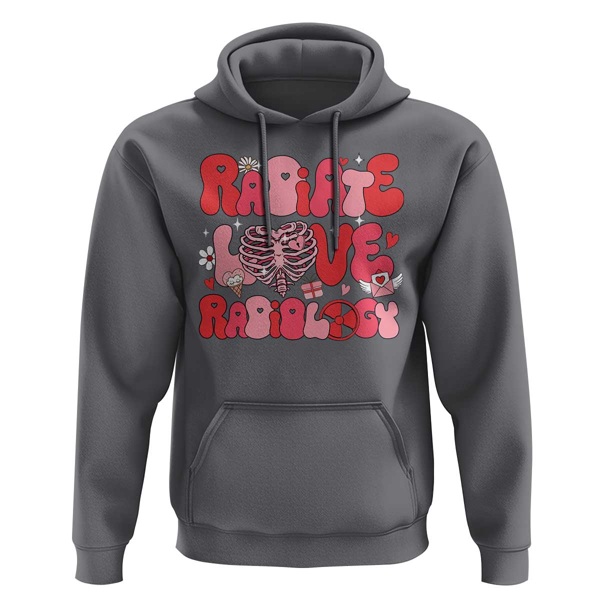 Rad Tech Nurse Valentine's Day Hoodie X-Ray Ultrasound MRI CT Mammography Technologist Vday Gift