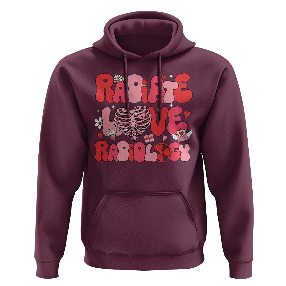 Rad Tech Nurse Valentine's Day Hoodie X-Ray Ultrasound MRI CT Mammography Technologist Vday Gift