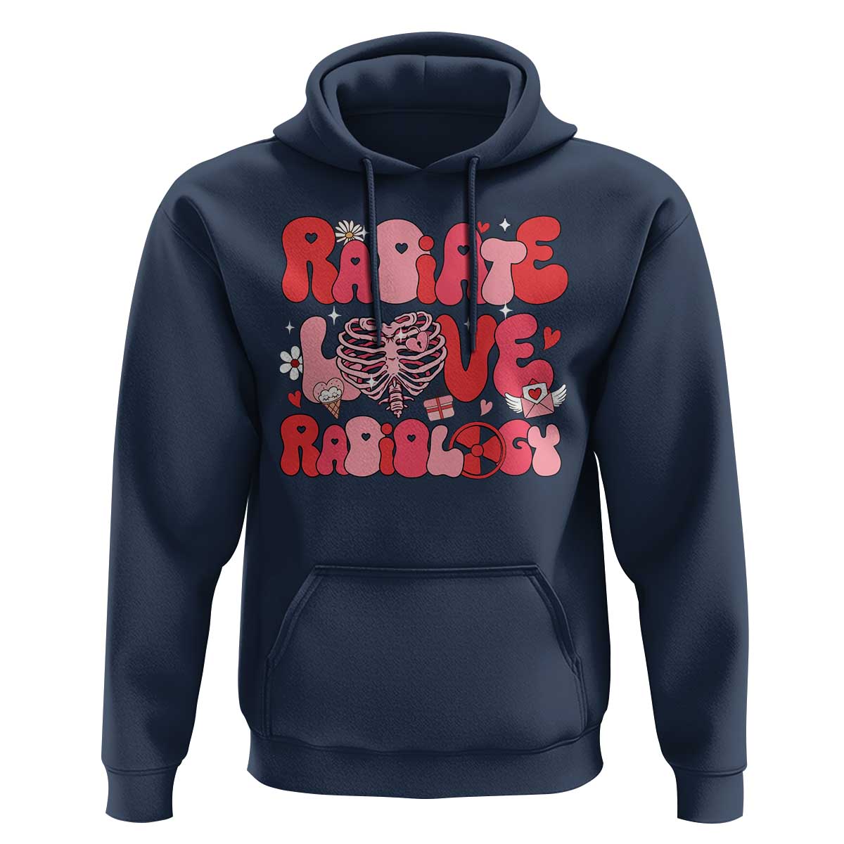Rad Tech Nurse Valentine's Day Hoodie X-Ray Ultrasound MRI CT Mammography Technologist Vday Gift