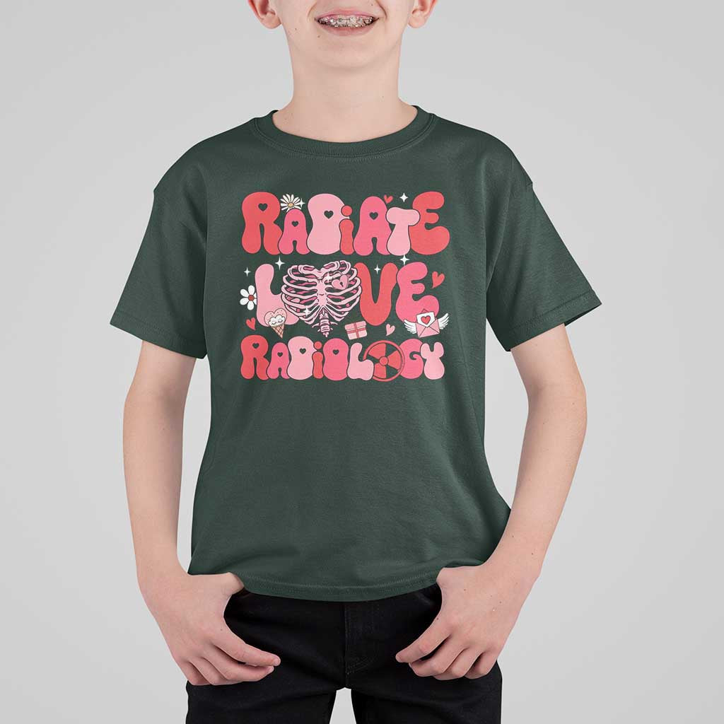 Rad Tech Nurse Valentine's Day T Shirt For Kid X-Ray Ultrasound MRI CT Mammography Technologist Vday Gift
