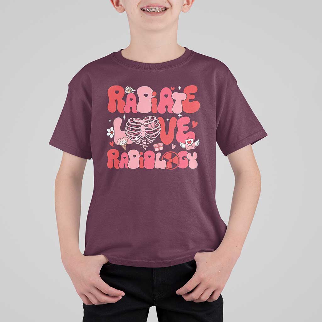 Rad Tech Nurse Valentine's Day T Shirt For Kid X-Ray Ultrasound MRI CT Mammography Technologist Vday Gift