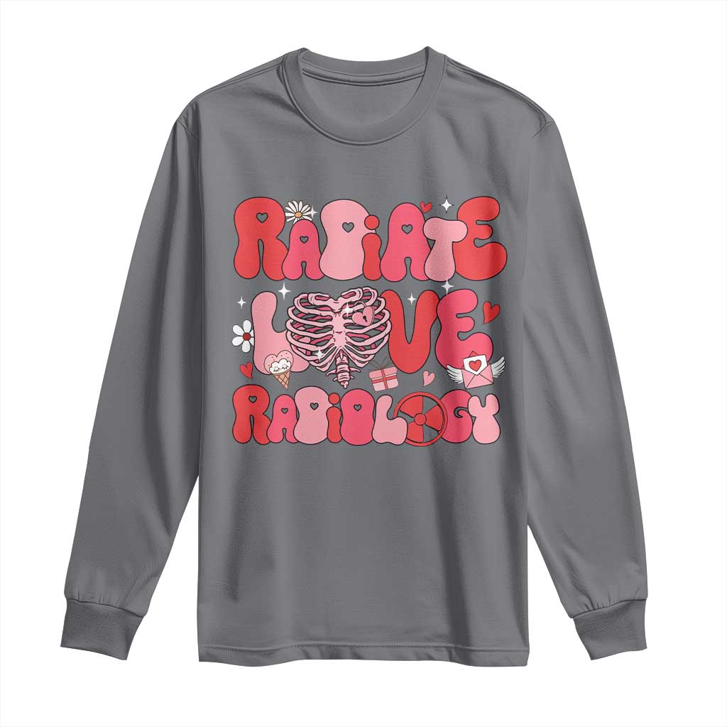Rad Tech Nurse Valentine's Day Long Sleeve Shirt X-Ray Ultrasound MRI CT Mammography Technologist Vday Gift