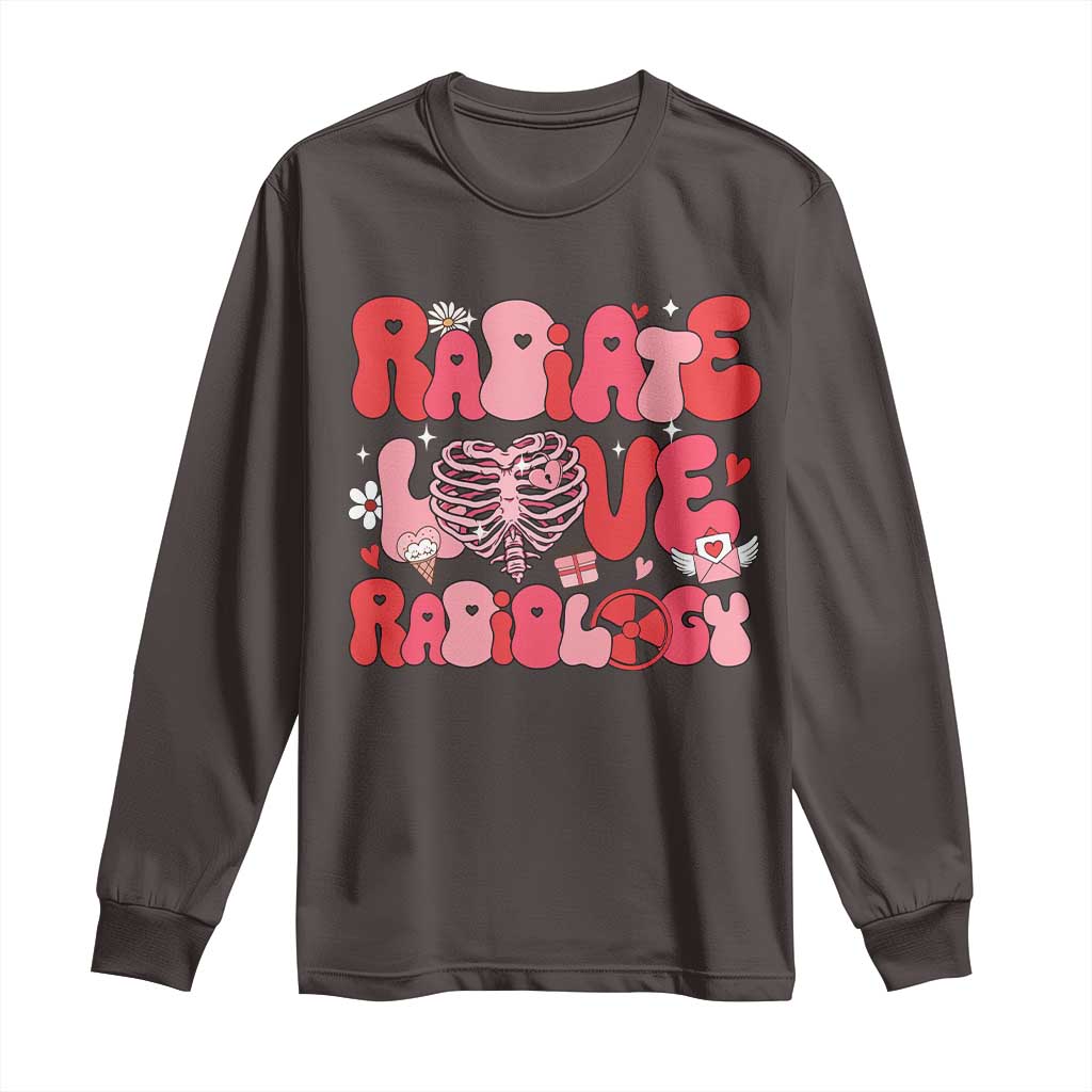 Rad Tech Nurse Valentine's Day Long Sleeve Shirt X-Ray Ultrasound MRI CT Mammography Technologist Vday Gift
