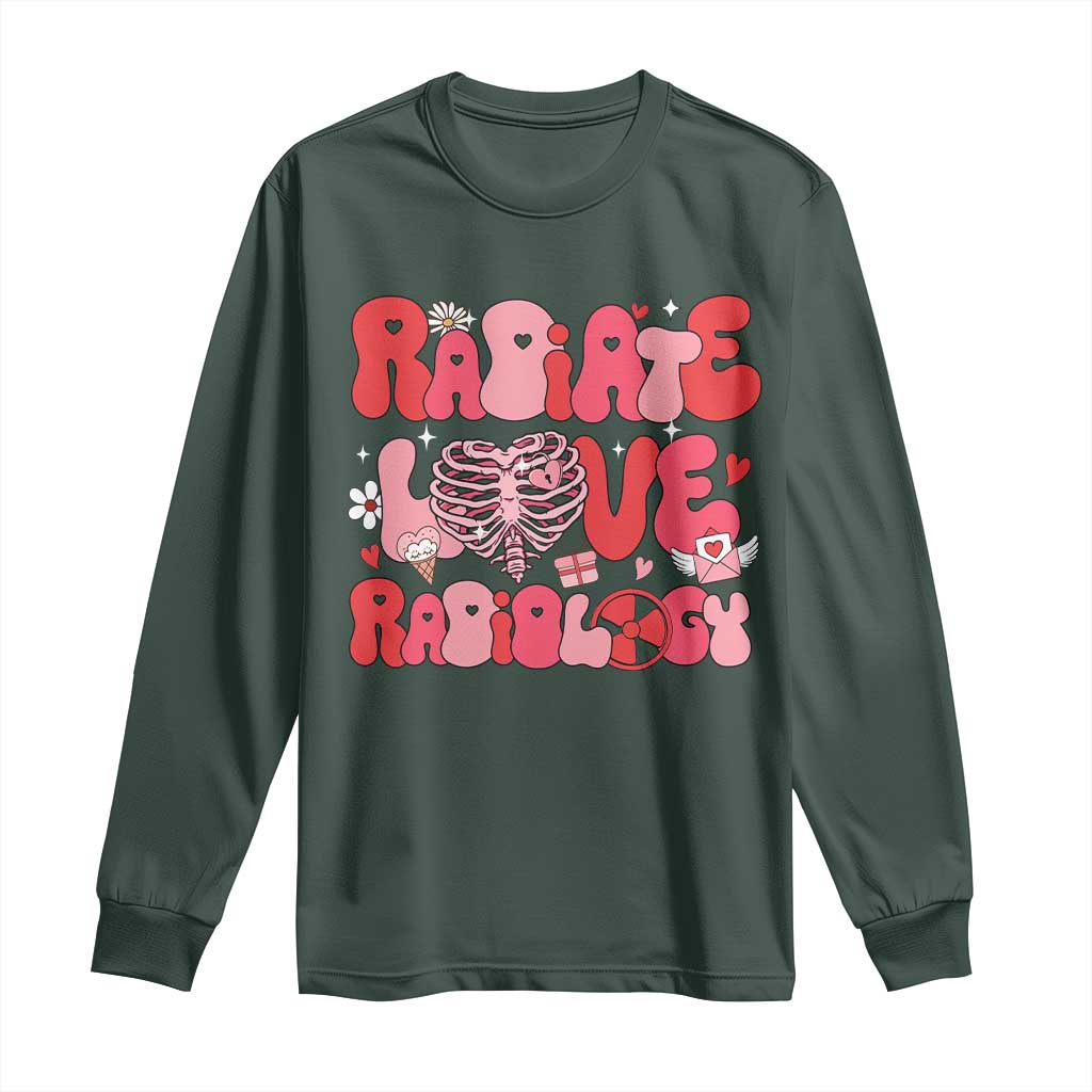 Rad Tech Nurse Valentine's Day Long Sleeve Shirt X-Ray Ultrasound MRI CT Mammography Technologist Vday Gift