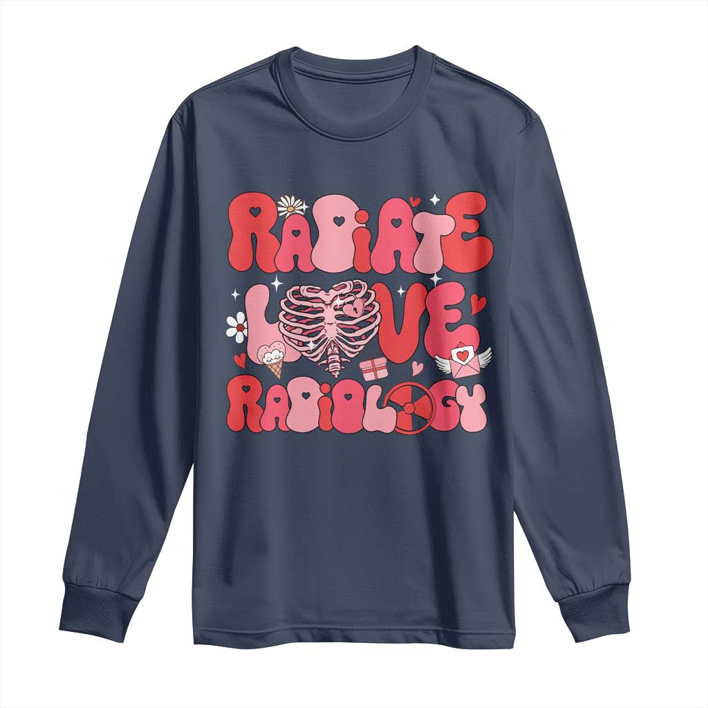 Rad Tech Nurse Valentine's Day Long Sleeve Shirt X-Ray Ultrasound MRI CT Mammography Technologist Vday Gift