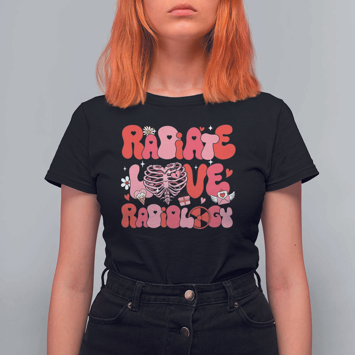 Rad Tech Nurse Valentine's Day T Shirt For Women X-Ray Ultrasound MRI CT Mammography Technologist Vday Gift
