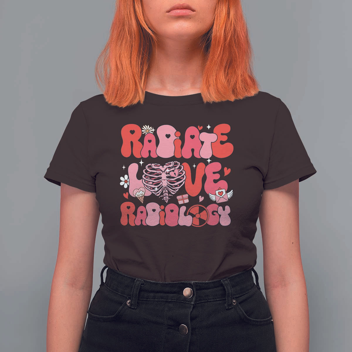 Rad Tech Nurse Valentine's Day T Shirt For Women X-Ray Ultrasound MRI CT Mammography Technologist Vday Gift