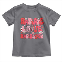 Rad Tech Nurse Valentine's Day Toddler T Shirt X-Ray Ultrasound MRI CT Mammography Technologist Vday Gift