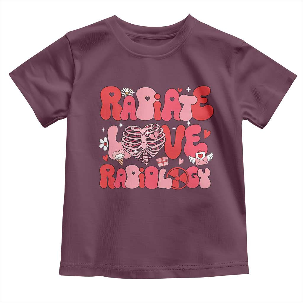 Rad Tech Nurse Valentine's Day Toddler T Shirt X-Ray Ultrasound MRI CT Mammography Technologist Vday Gift