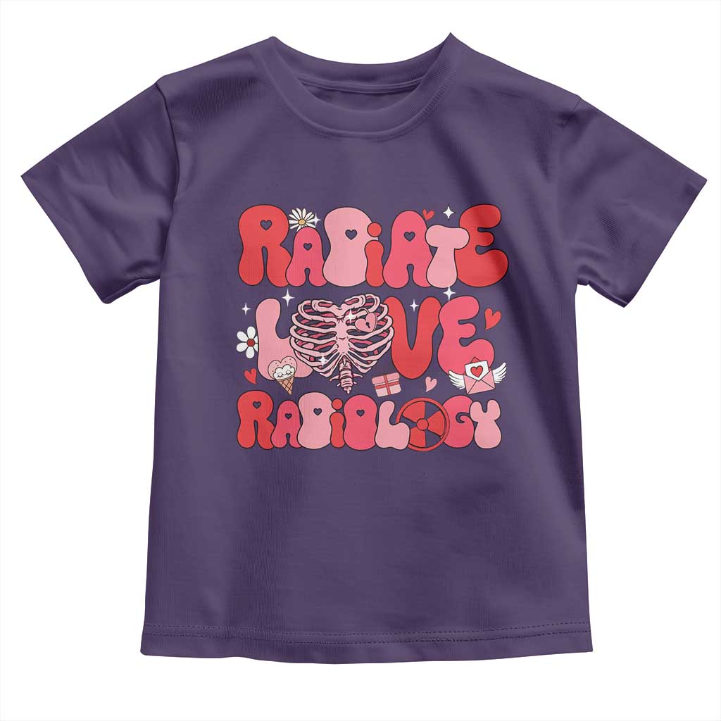 Rad Tech Nurse Valentine's Day Toddler T Shirt X-Ray Ultrasound MRI CT Mammography Technologist Vday Gift
