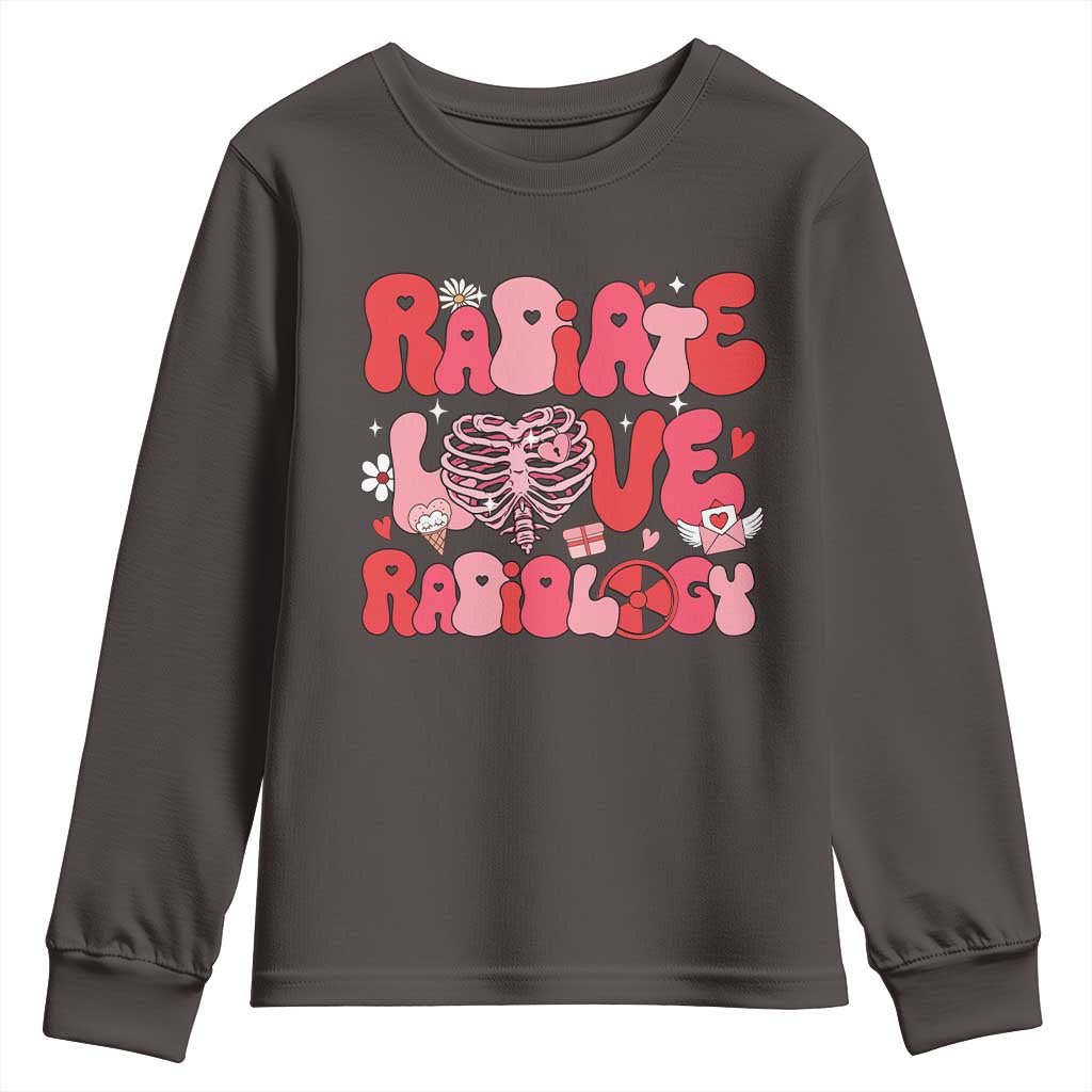 Rad Tech Nurse Valentine's Day Youth Sweatshirt X-Ray Ultrasound MRI CT Mammography Technologist Vday Gift