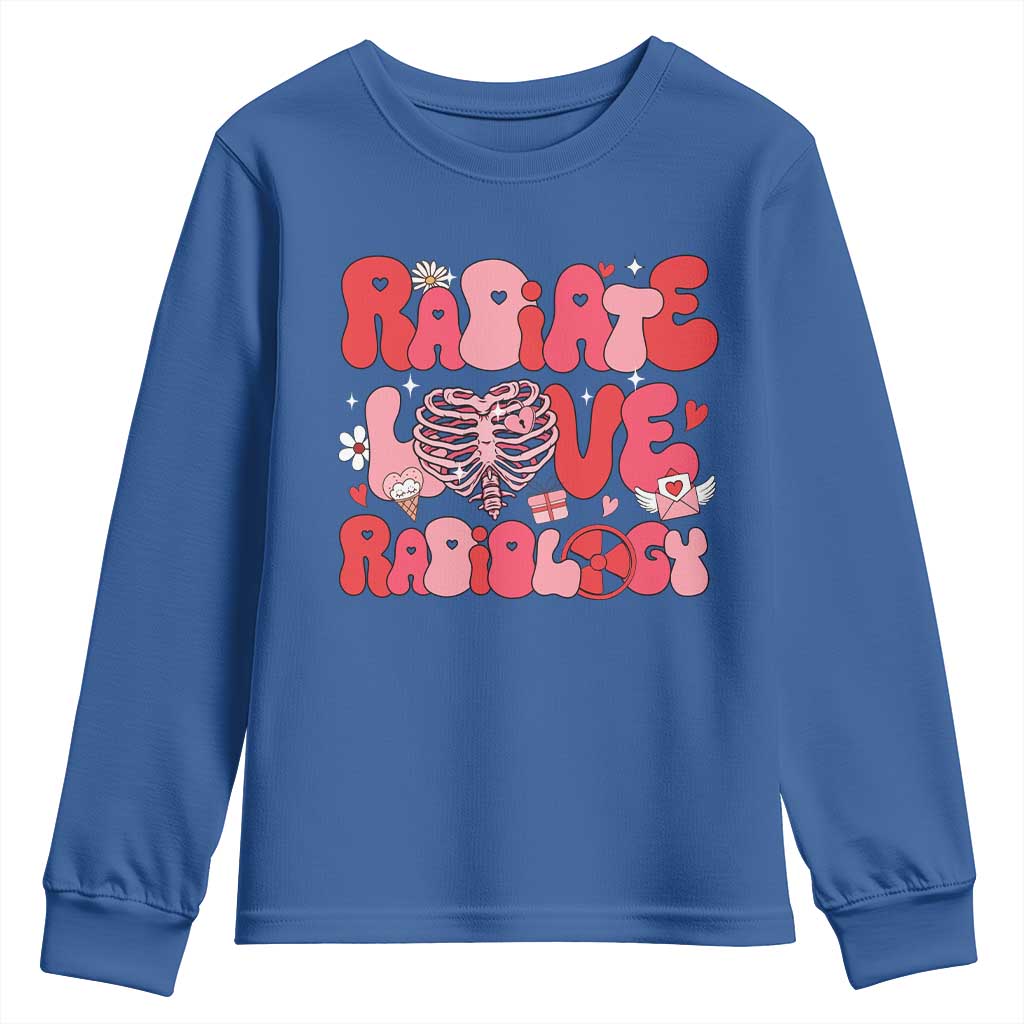 Rad Tech Nurse Valentine's Day Youth Sweatshirt X-Ray Ultrasound MRI CT Mammography Technologist Vday Gift