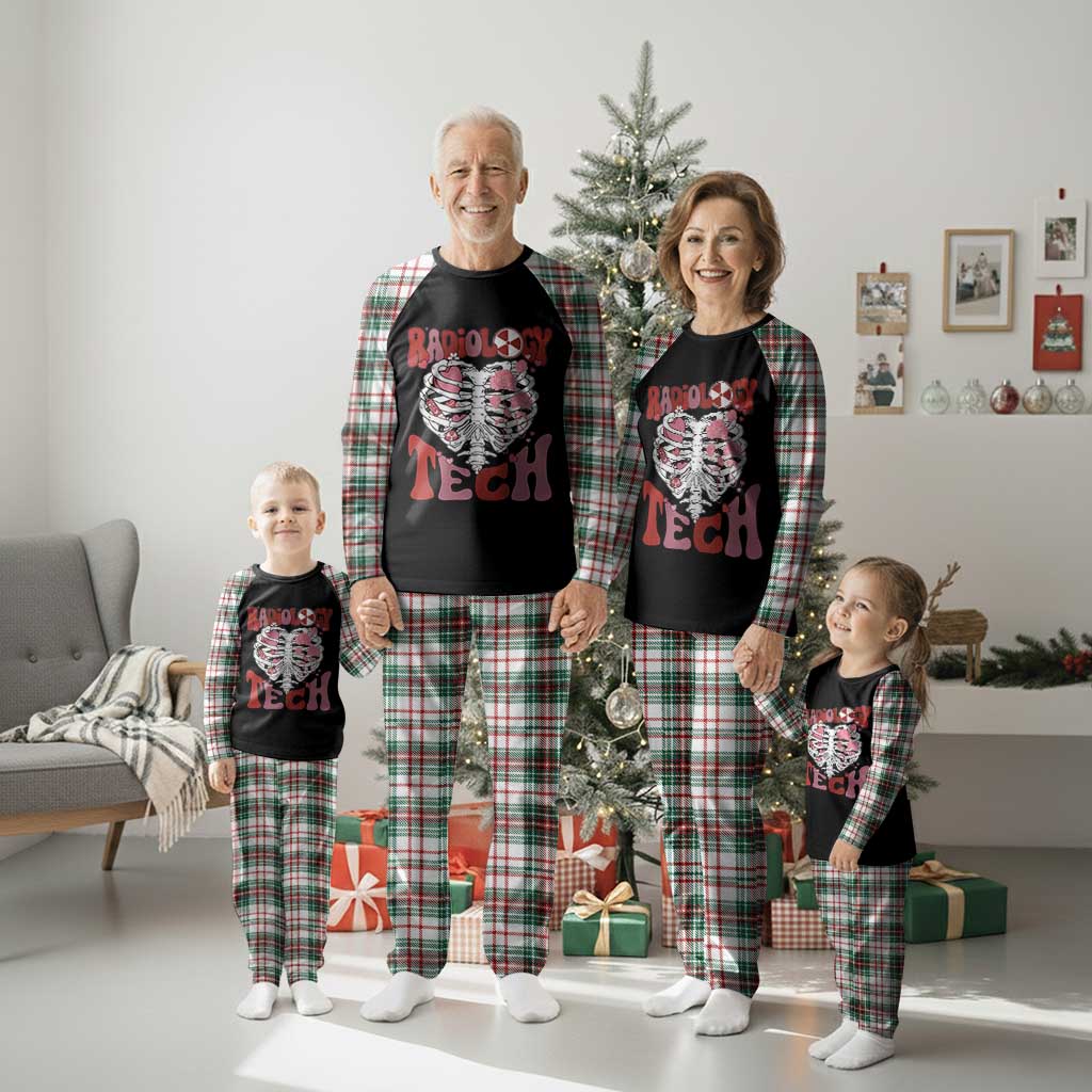 Rad Tech Nurse Valentine's Day Plaid Pajama Set X-Ray Ultrasound MRI CT Mammography Vday Gift - Wonder Print Shop