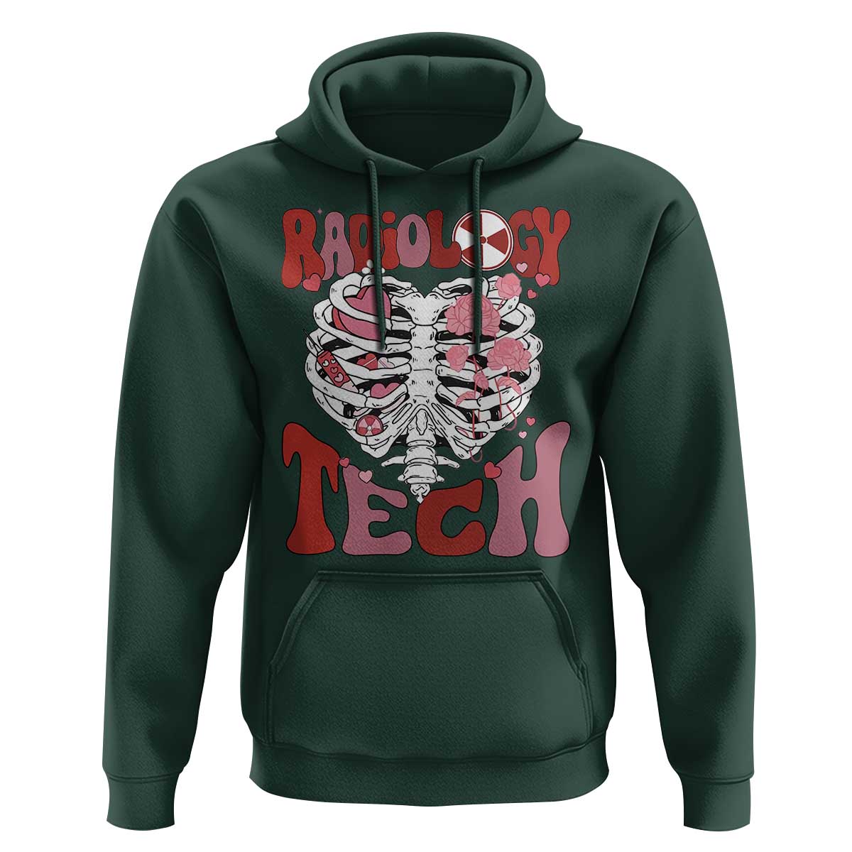 Rad Tech Nurse Valentine's Day Hoodie X-Ray Ultrasound MRI CT Mammography Vday Gift
