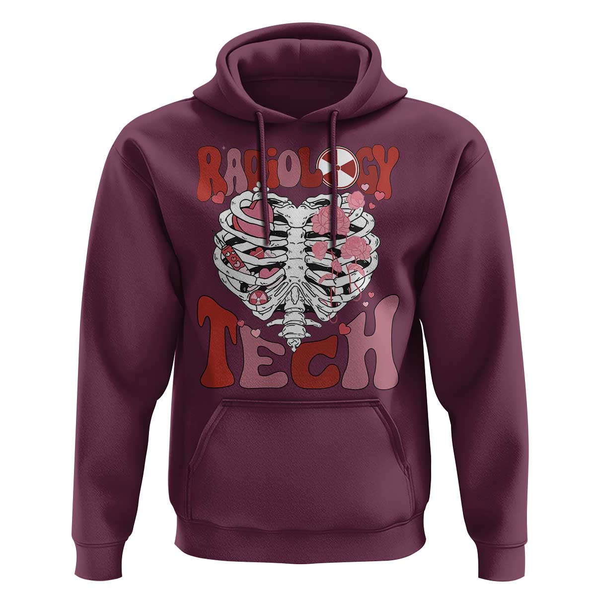 Rad Tech Nurse Valentine's Day Hoodie X-Ray Ultrasound MRI CT Mammography Vday Gift